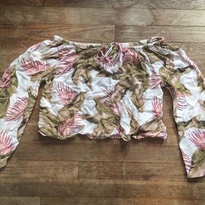 billabong off the shoulder top